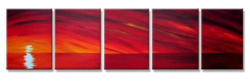 Dafen Oil Painting on canvas sunglow painting -set296